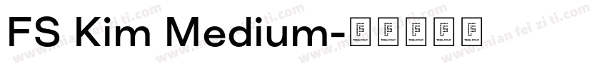 FS Kim Medium字体转换